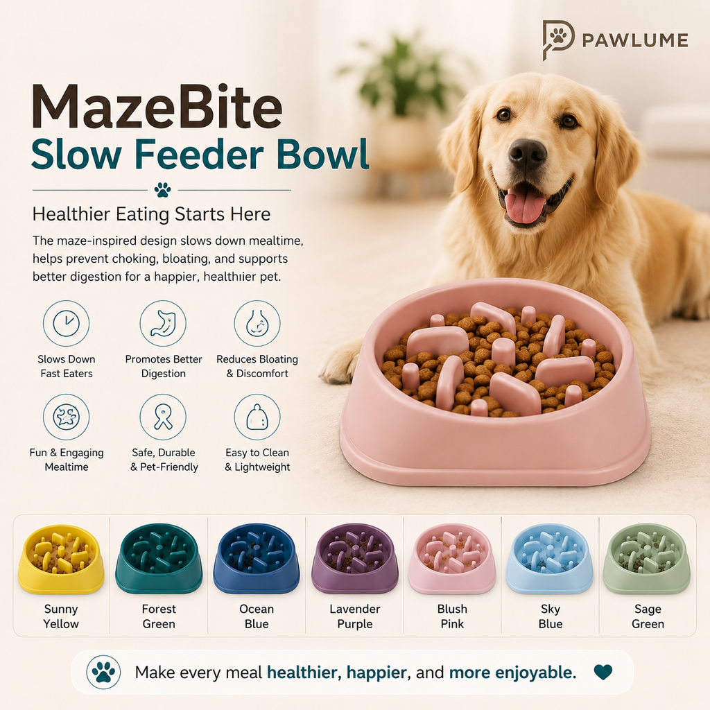 Pawlume MazeBite Slow Feeder Bowl