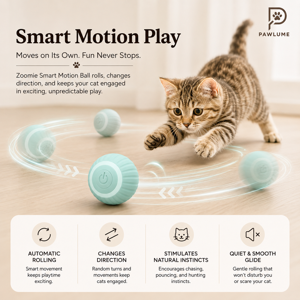 Pawlume Zoomie Smart Motion Ball