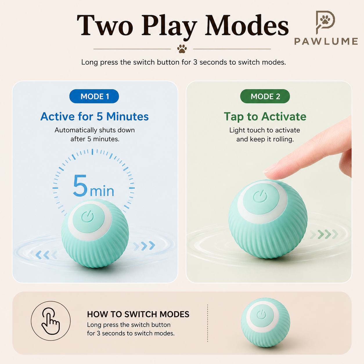 Pawlume Zoomie Smart Motion Ball