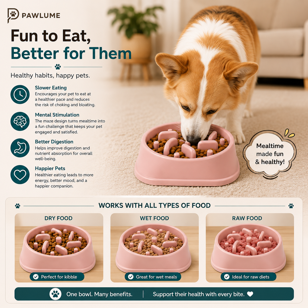 Pawlume MazeBite Slow Feeder Bowl