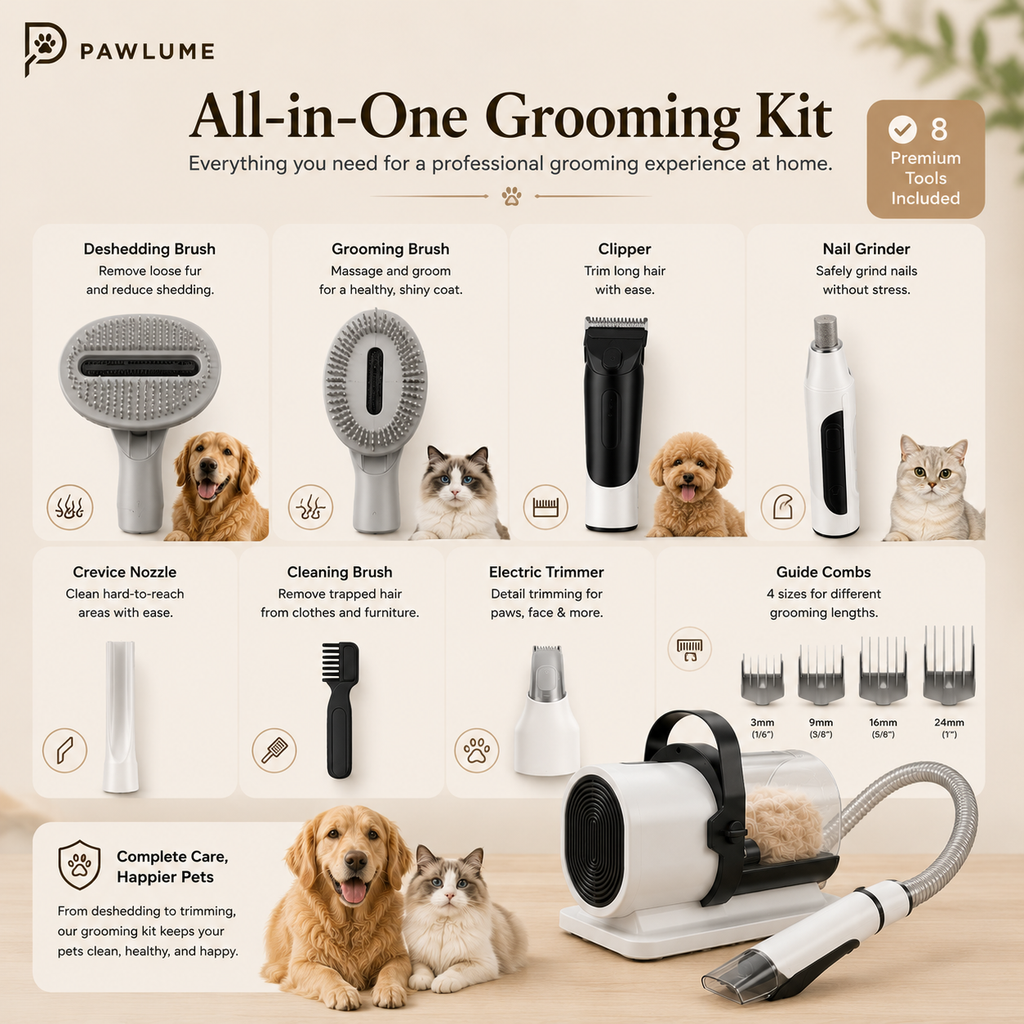 Pawlume FurEase Grooming Vacuum Pro
