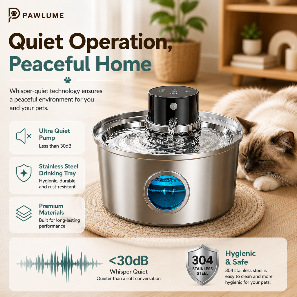Pawlume AquaFlow Wireless Pet Fountain
