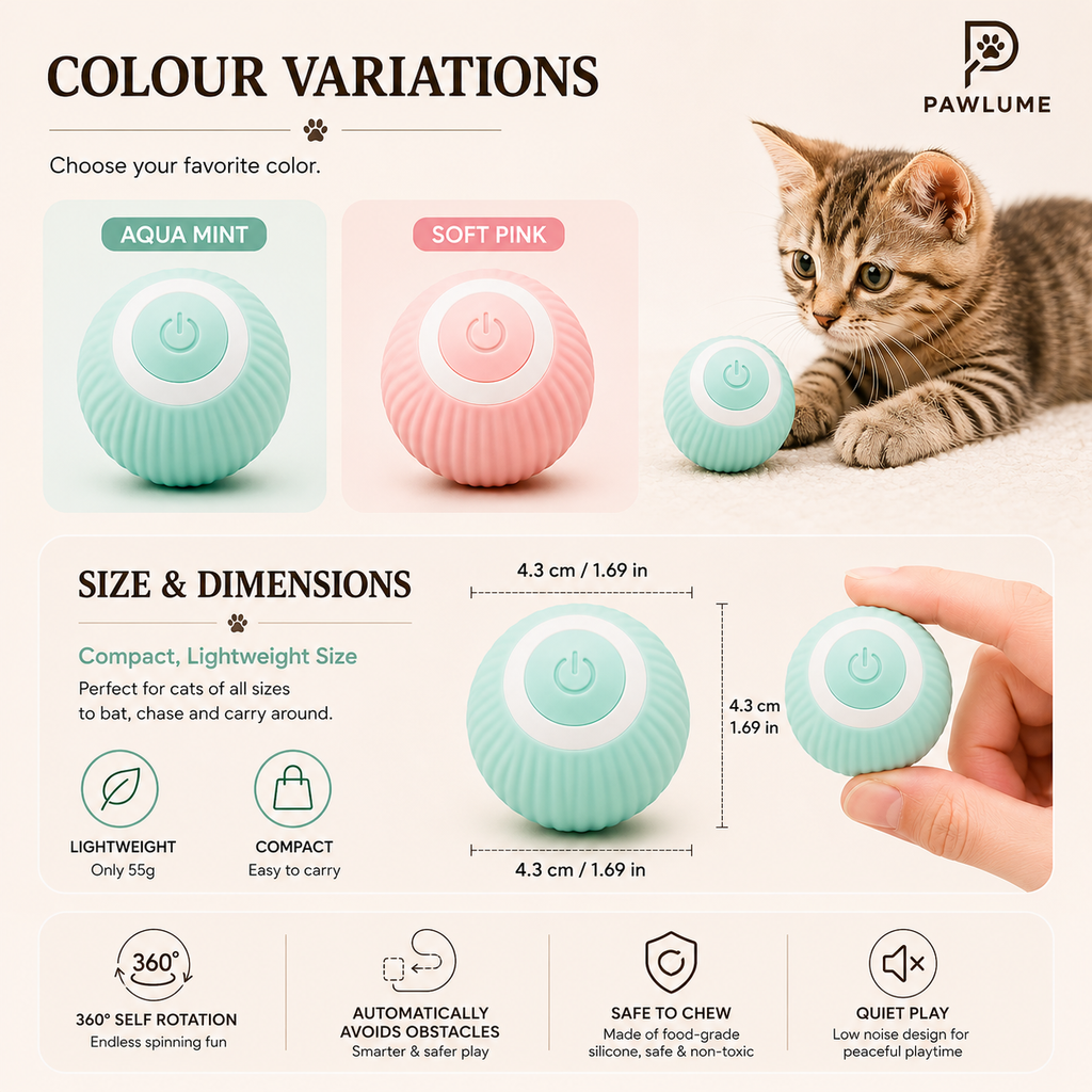 Pawlume Zoomie Smart Motion Ball