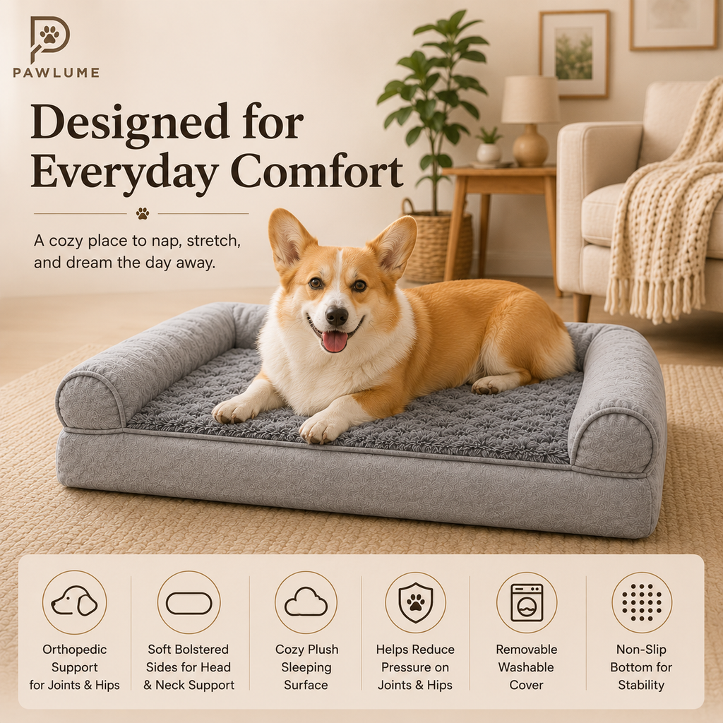 Pawlume CloudRest Orthopedic Lounger Bed
