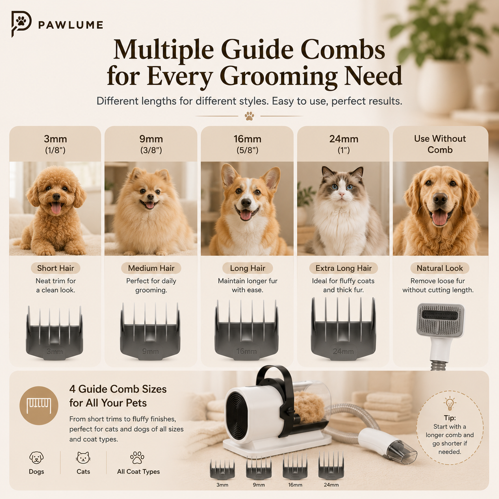 Pawlume FurEase Grooming Vacuum Pro